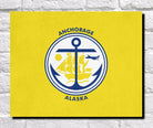 Anchorage Alaska City Flag Print