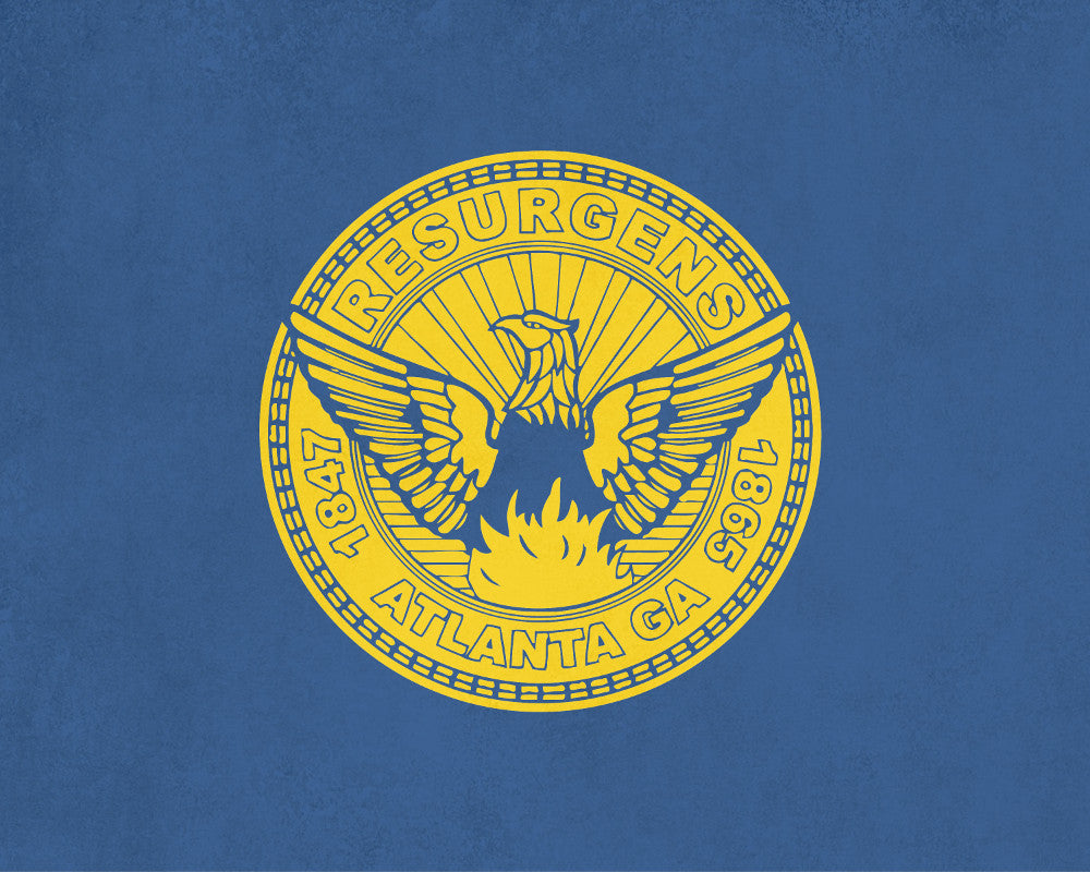 Atlanta Georgia City Flag Print