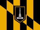 Baltimore Maryland City Flag Print