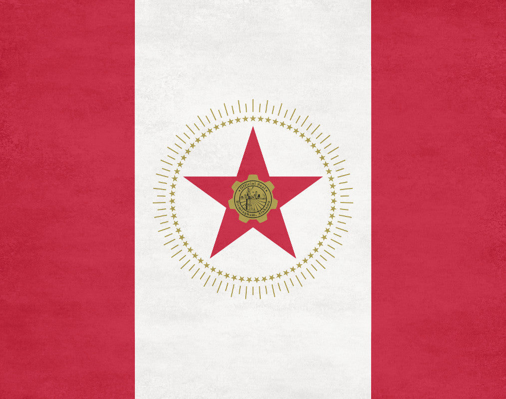 Birmingham Alabama City Flag Print