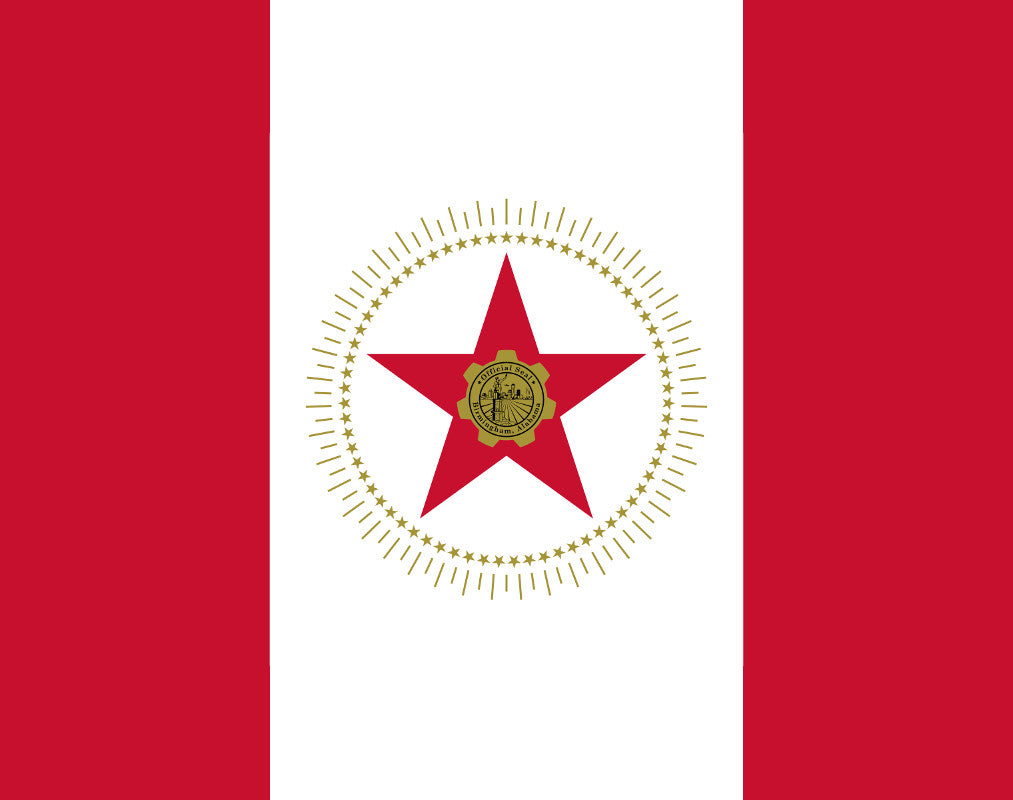 Birmingham Alabama City Flag Print