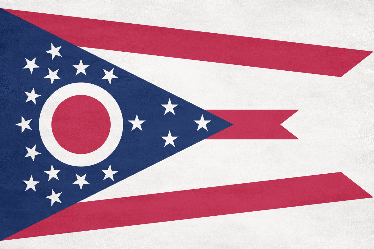 Ohio State Flag Print