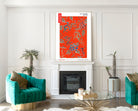 Watanabe Shōtei Exhibition Poster, Japanese Art, Floral Pattern