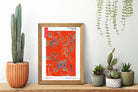 Watanabe Shōtei Exhibition Poster, Japanese Art, Floral Pattern