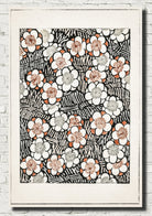 Floral Pattern, Japanese Illustration Print, Watanabe Shōtei