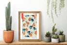 Watanabe Shōtei Exhibition Poster, Japanese Art, Floral Pattern
