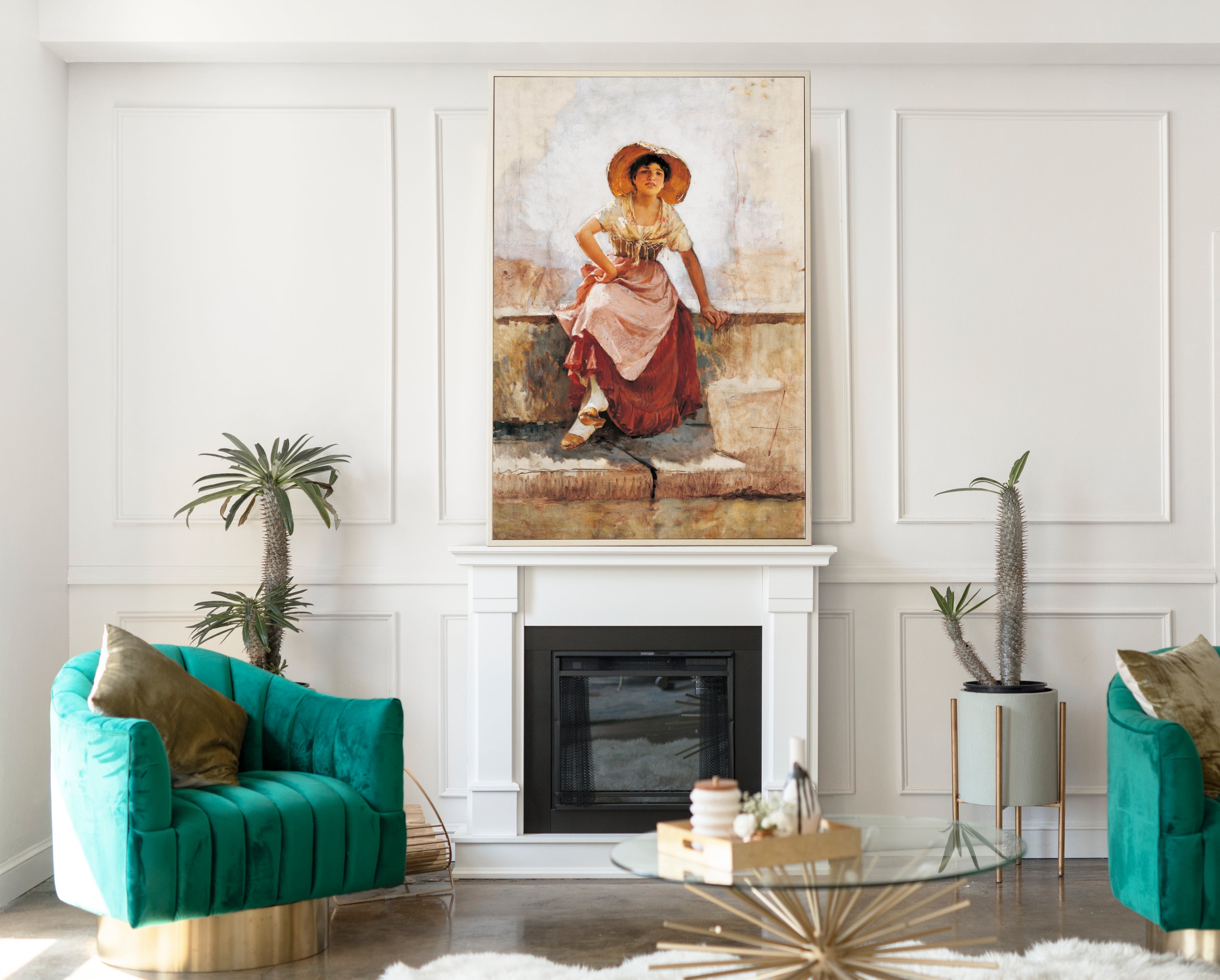 Florentine Flower Girl, Frank Duveneck Fine Art Print