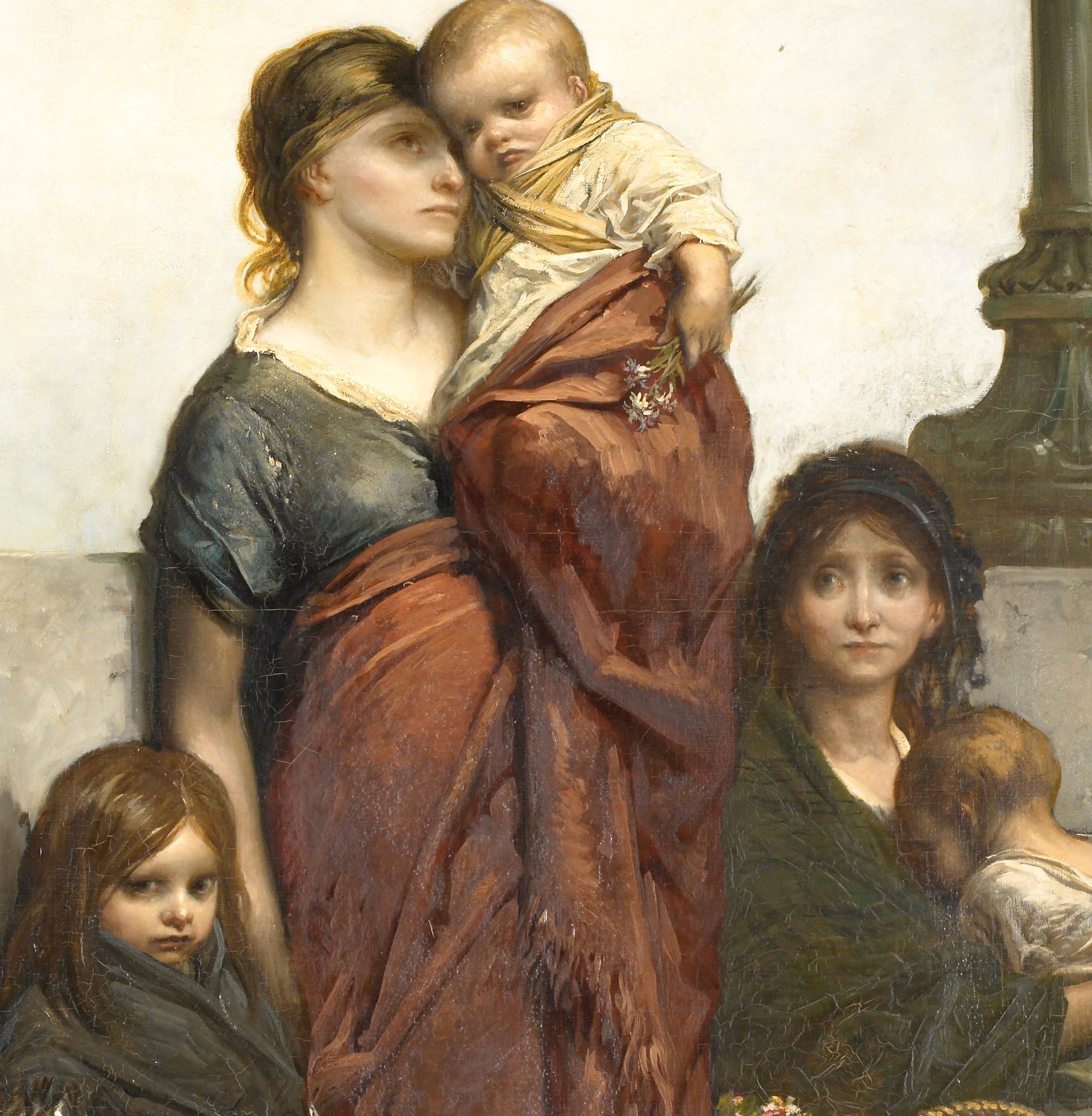Gustave Dore Fine Art Print : Flower Sellers of London