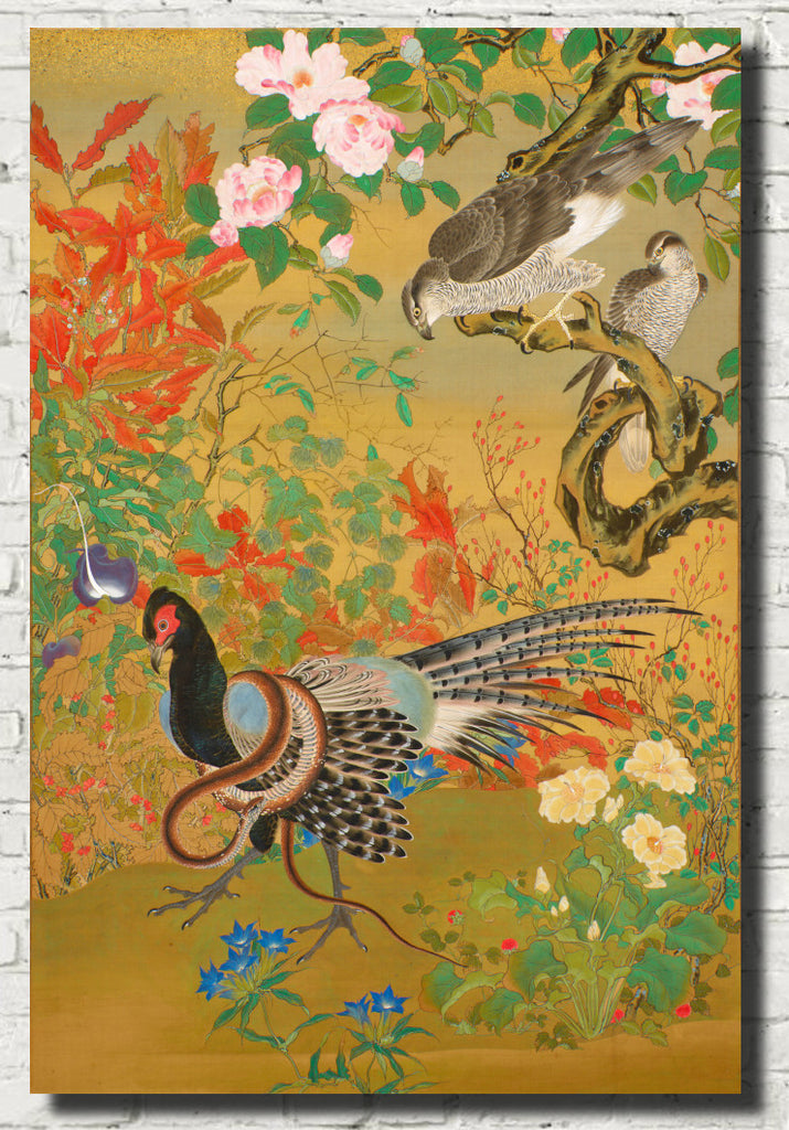 Kawanabe Kyōsai, Japanese Art, Flowers and Birds