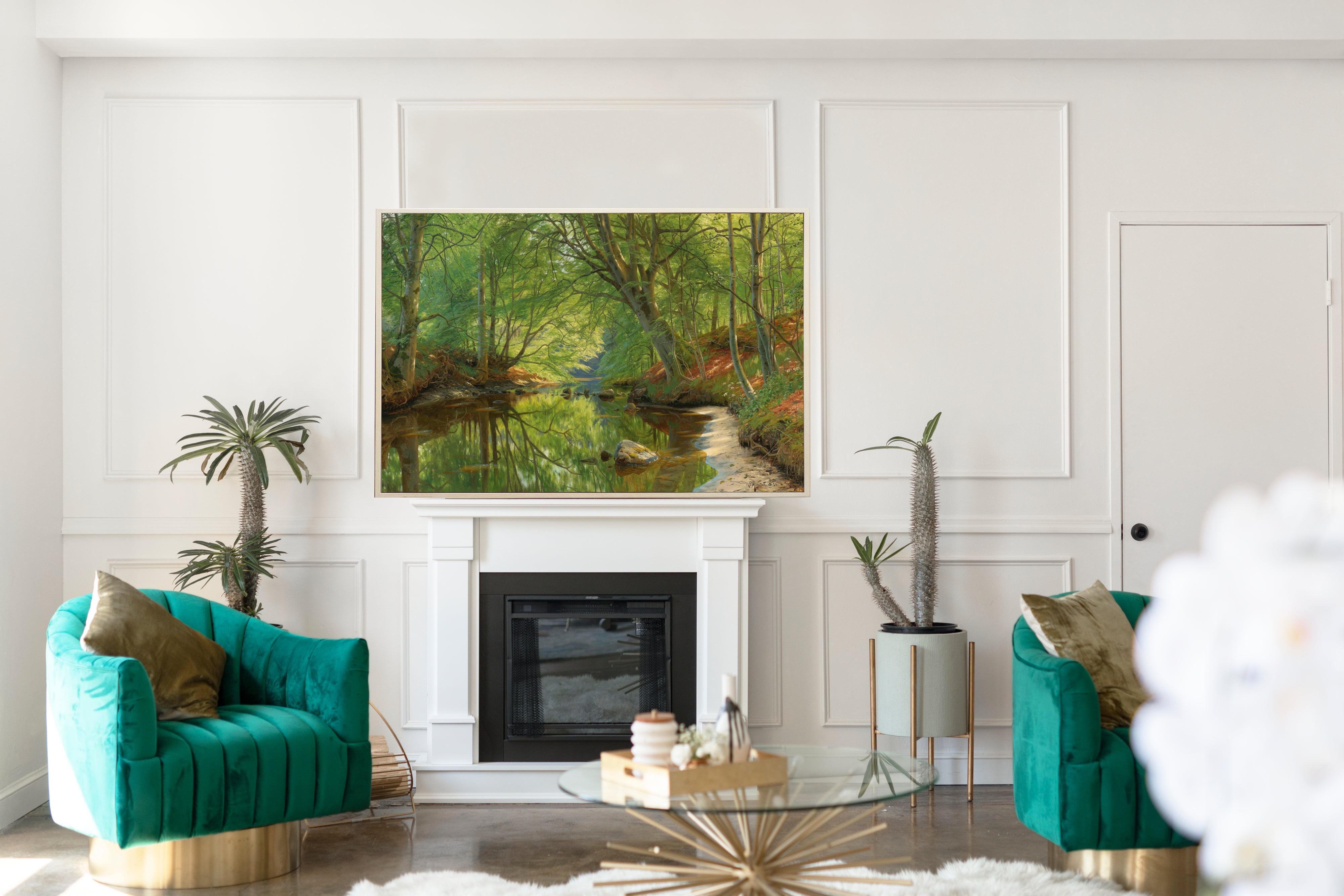 Forest Stream, Peder Mørk Mønsted Fine Art Print