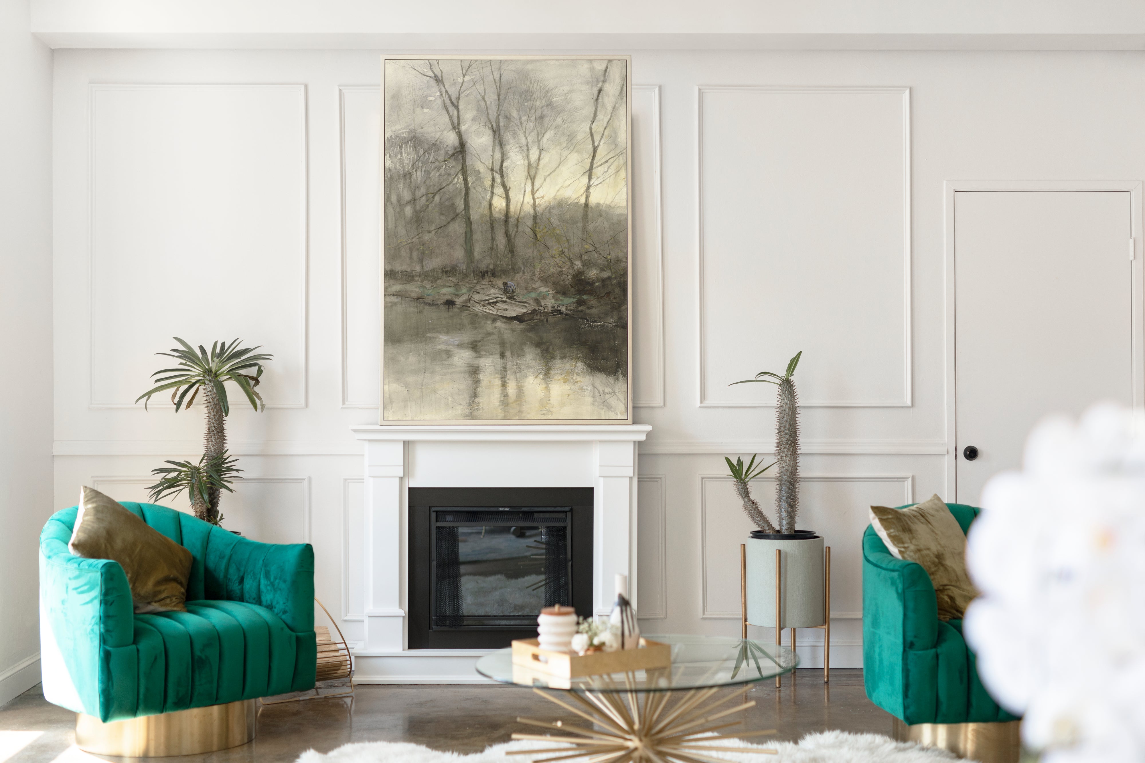 Forest edge on the water, Anton Mauve Fine Art Print