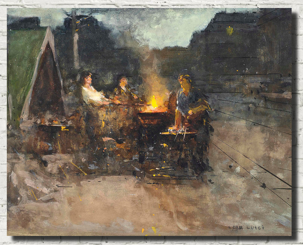 Luigi Loir Fine Art Print: The Blacksmiths