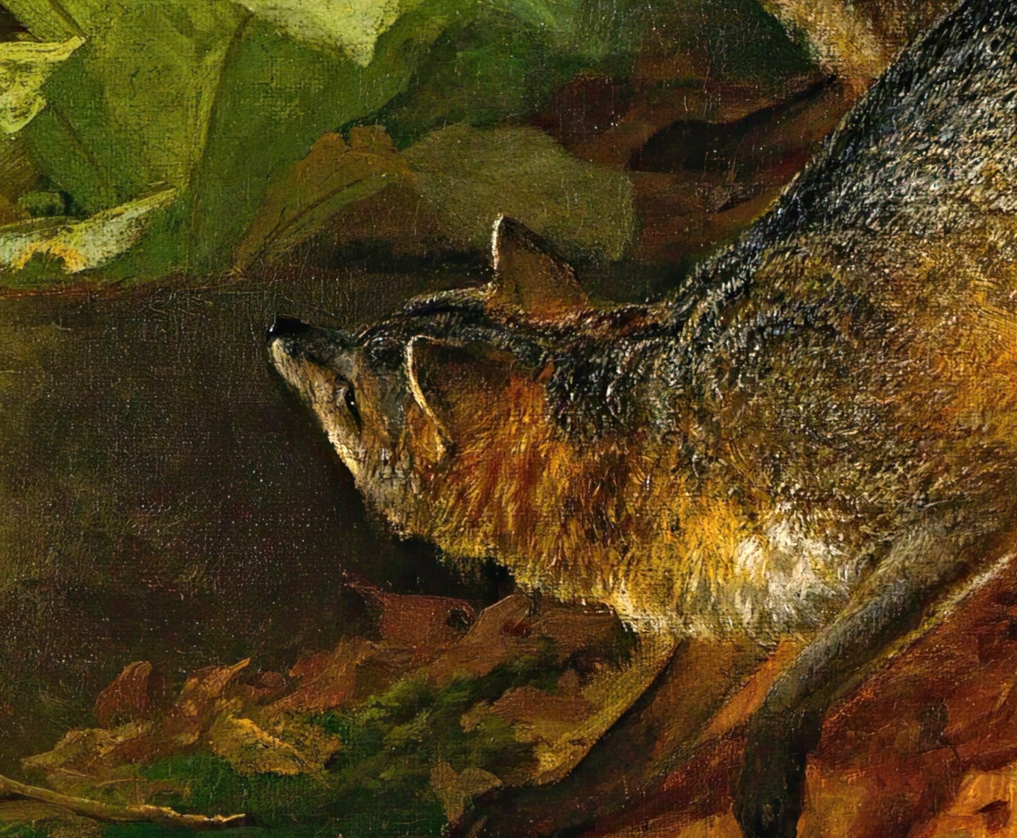 Foxes And Rabbits, William Holbrook Beard Fine Art Print