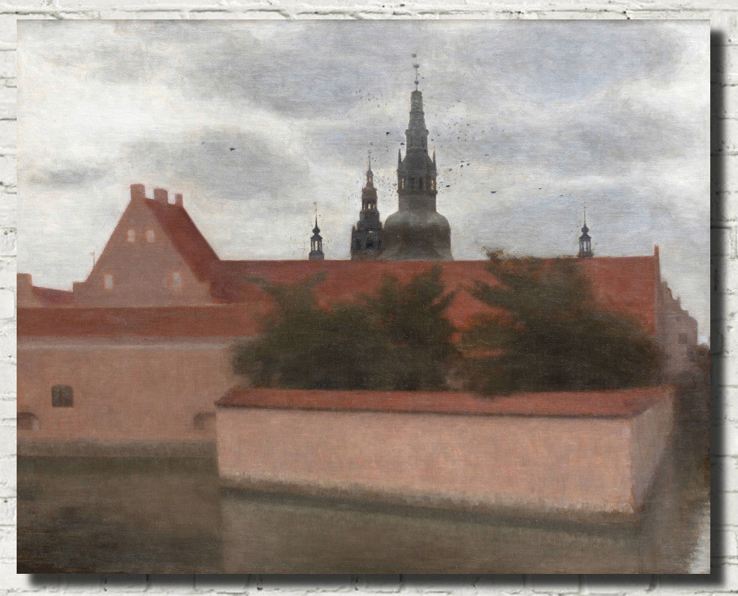 Wilhelm Hammershoi Fine Art Print, Frederiksborg Castle