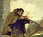 Francisco Goya Fine Art Print, Bullfight, Friar Pedro shoots El Maragato as his horse runs off