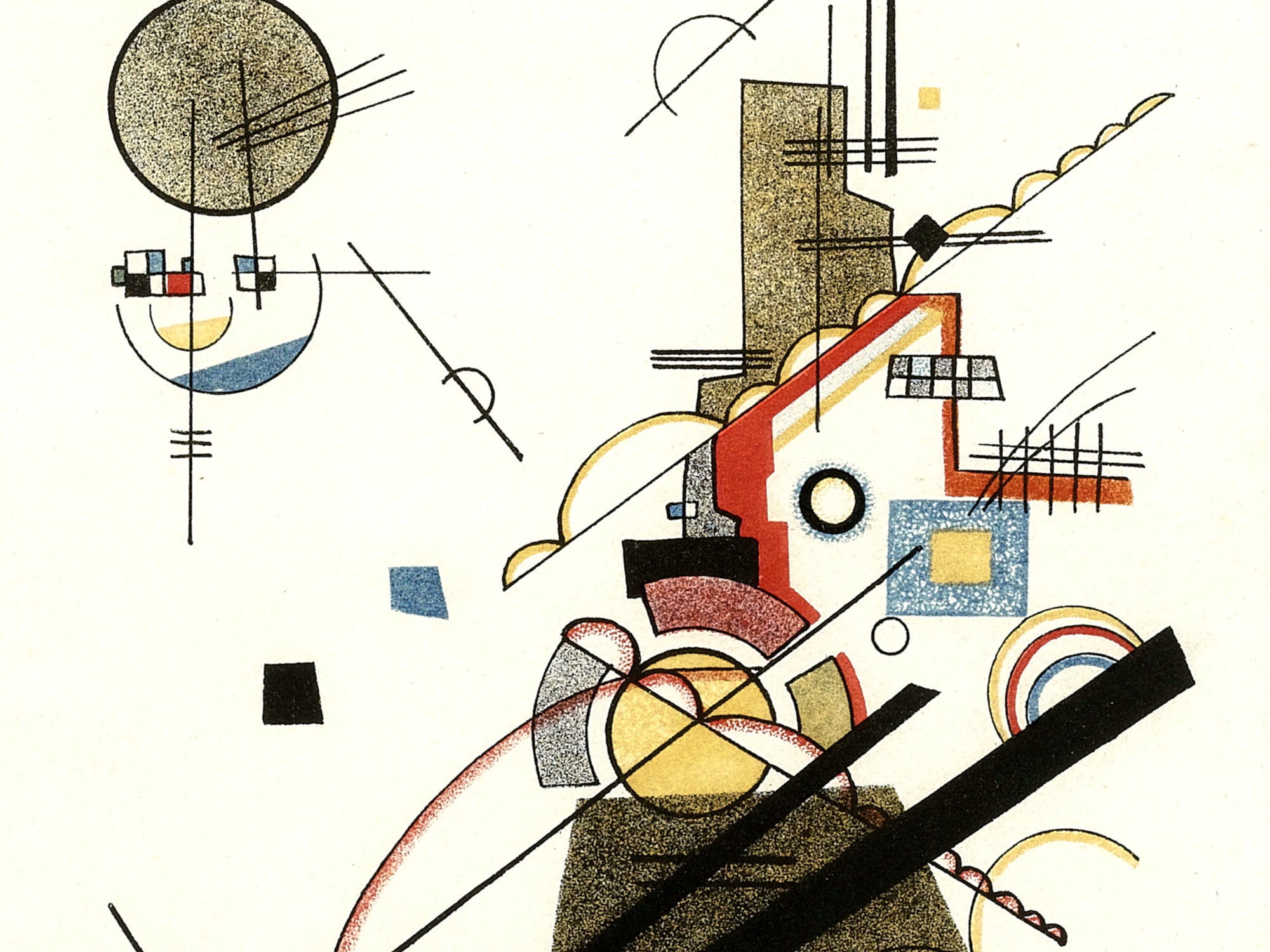 Frohlicher Augsteig,  Wassily Kandinsky Fine Art Print, Geometric Abstract Art