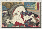 Utagawa Kunisada, Japanese Shunga Art Print : Fujikawa, The erotic road to the capital