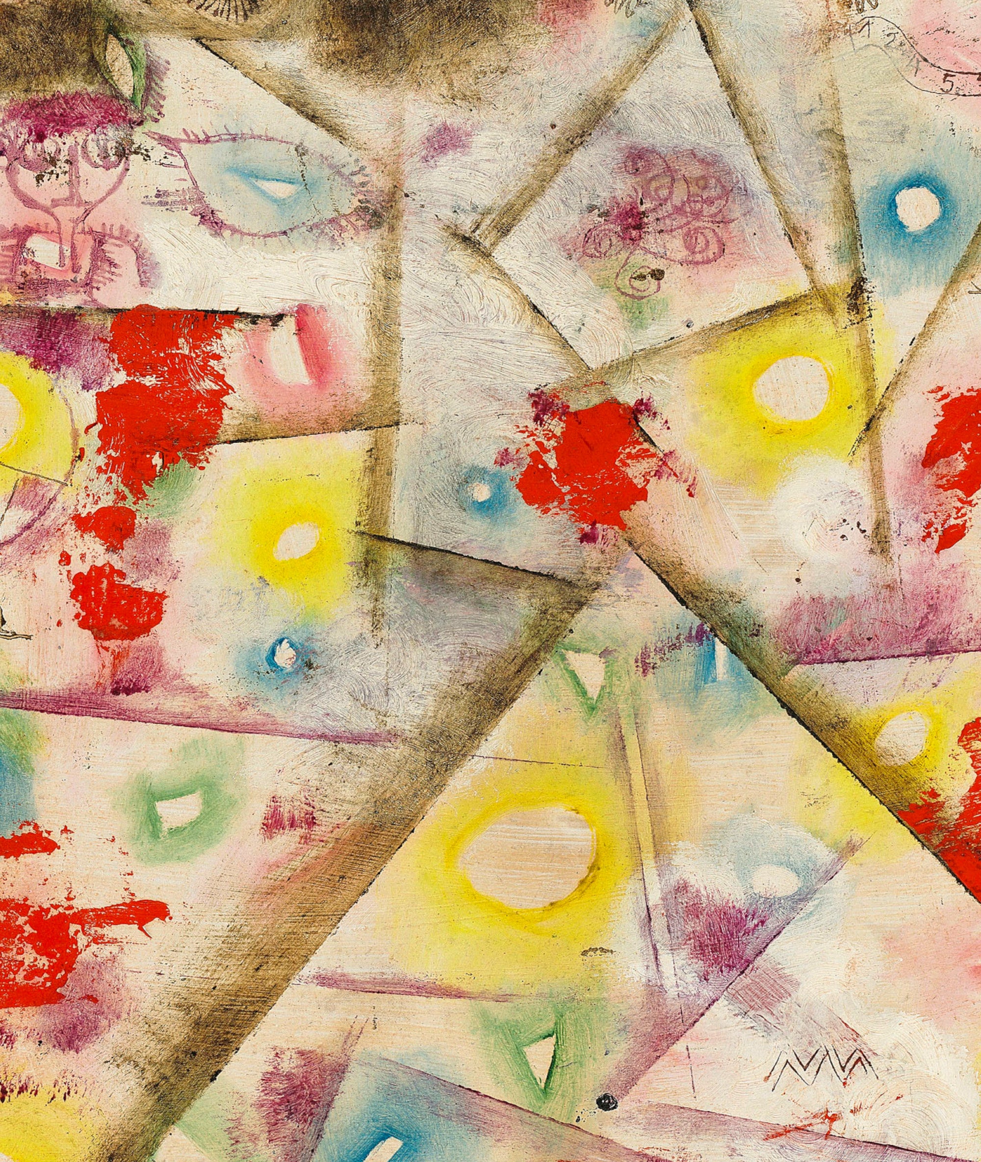 Paul Klee Fine Art Print, Gedenkblatt E