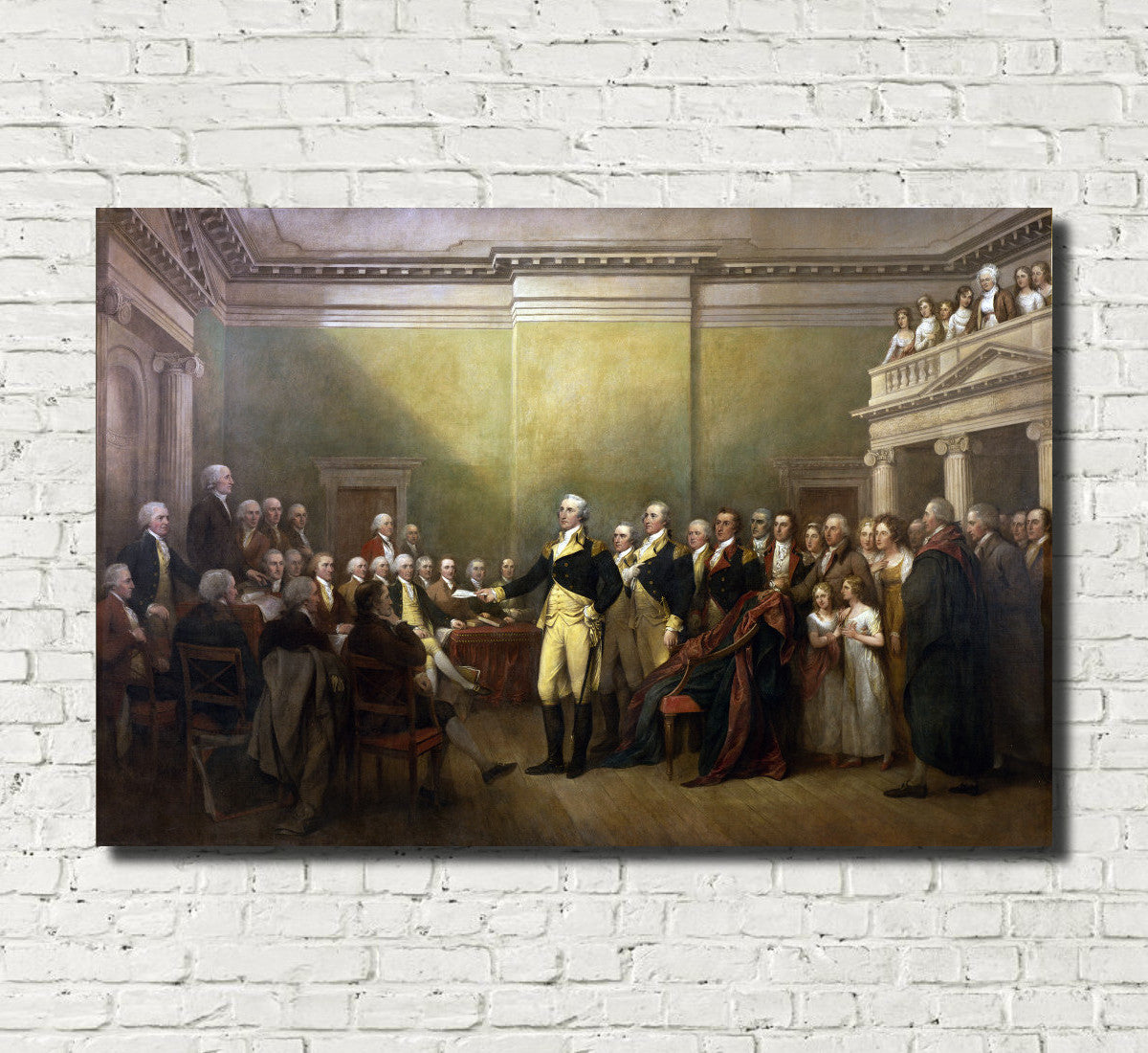 John Trumbull Fine Art Print: George Washington Resigning Commission