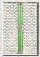 Geometric floral pattern, Japanese Illustration Print, Watanabe Shōtei