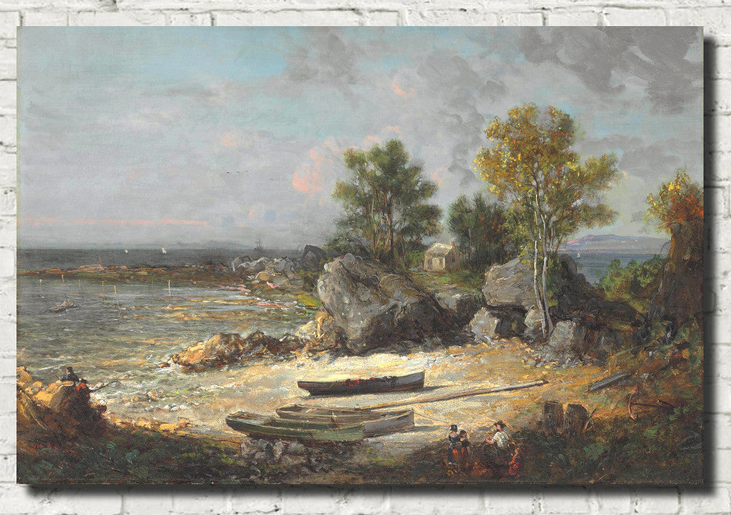 George Loring Brown Fine Art Print, Oystermans Hut