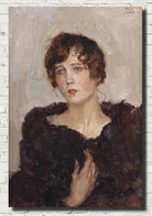 Isaac Israëls Fine Art Print, Gertie in a Fur Coat