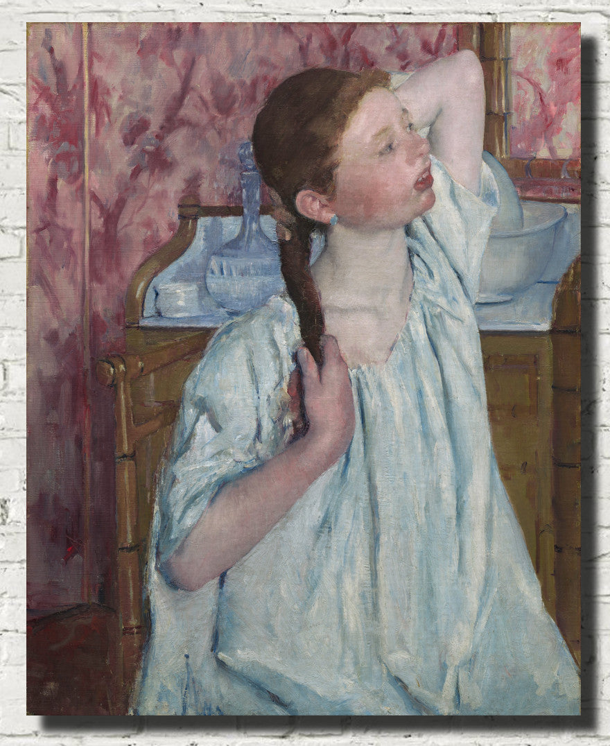 Mary Cassatt, Impressionist Fine Art Print : Girl Arranging Her Hair