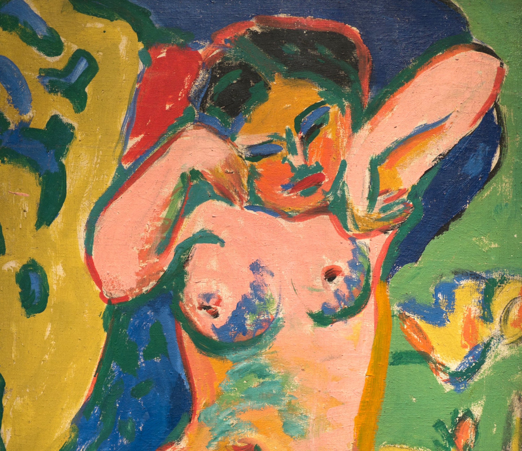 Ernst Ludwig Kirchner Expressionism Fine Art Print, Girl in a Flowering Meadow