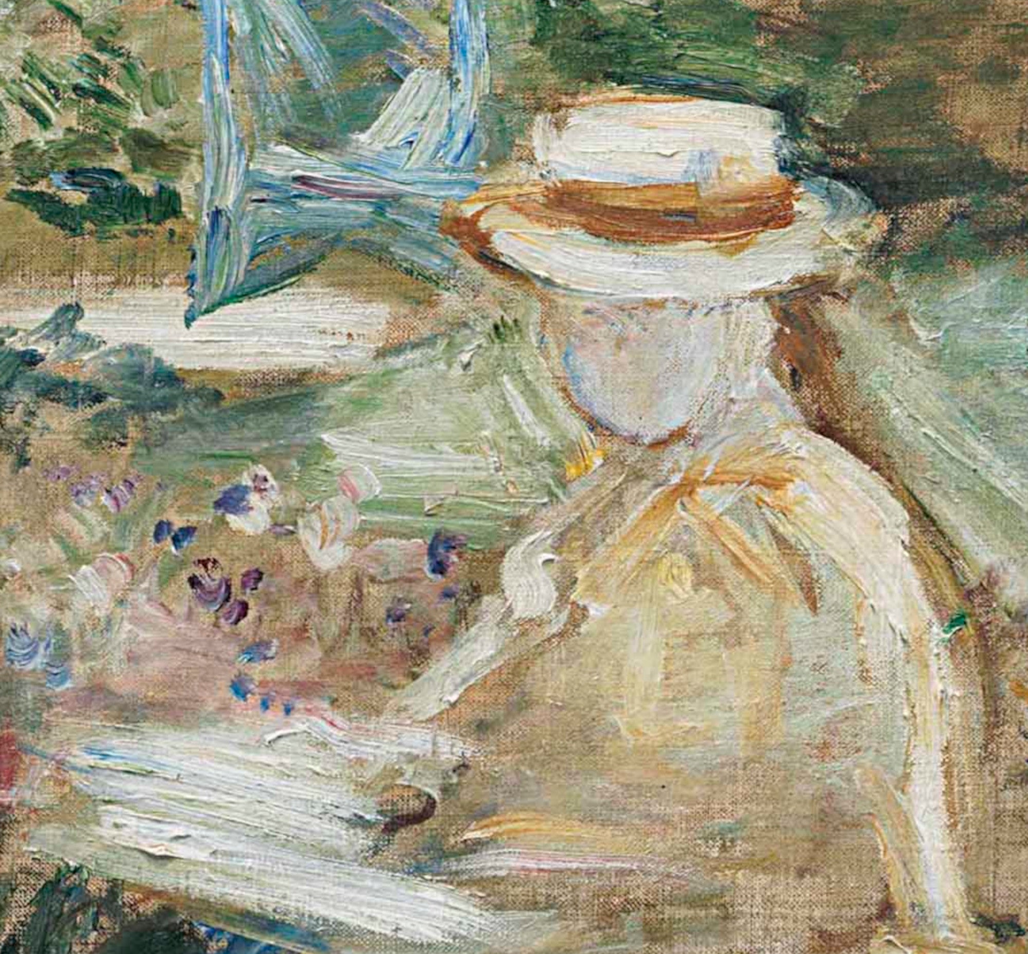 Berthe Morisot, French Fine Art Print : Girl in the Garden
