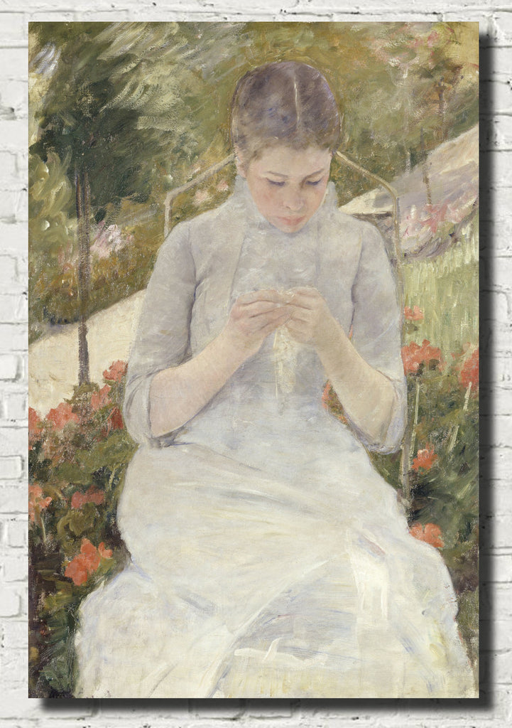 Mary Cassatt, Impressionist Fine Art Print : Girl in the garden