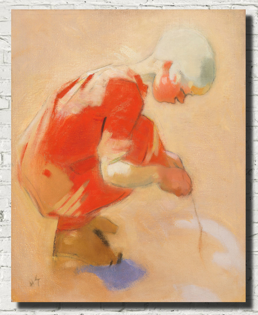 Helene Schjerfbeck Fine Art Print, Girl on the Sand