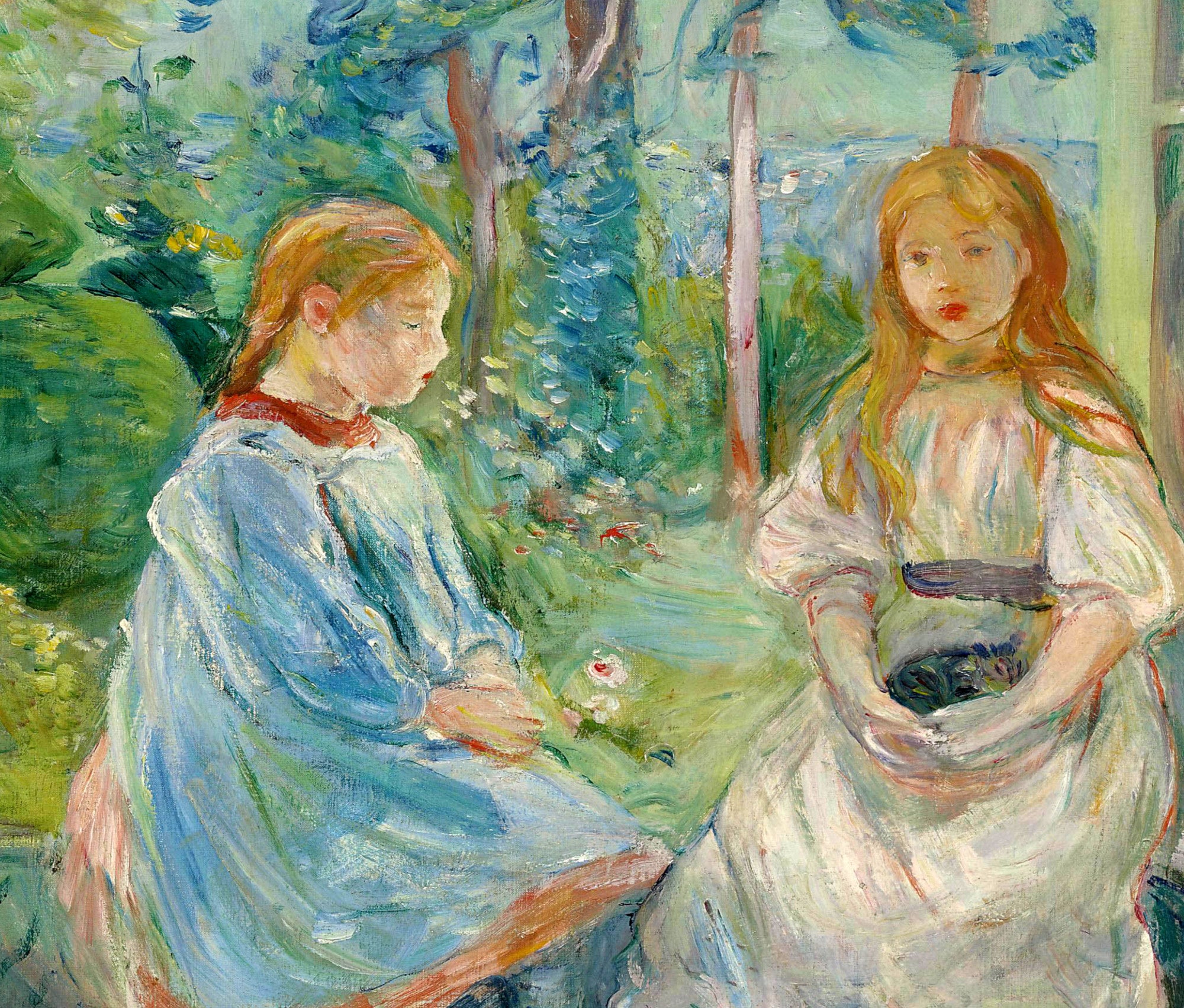 Berthe Morisot, French Fine Art Print : Girls at the Window