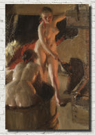 Girls from Dalarna Having a Bath