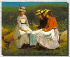 Winslow Homer Fine Art Print : Girls in a Landscape