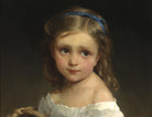 Hugues Merle Fine Art Print, Girl with Basket of Plums