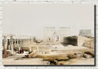 Grand approach to the Temple of Philae Nubia, David Roberts Fine Art Print