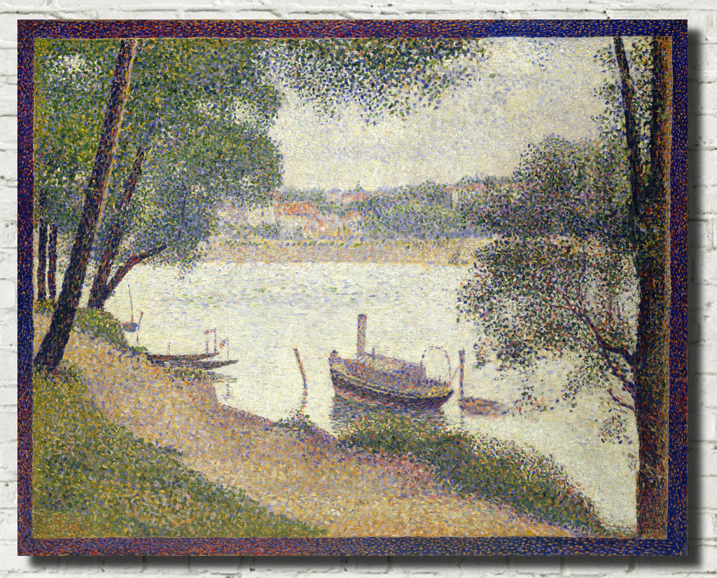 Georges Seurat Print : Gray Weather Grand Jatte