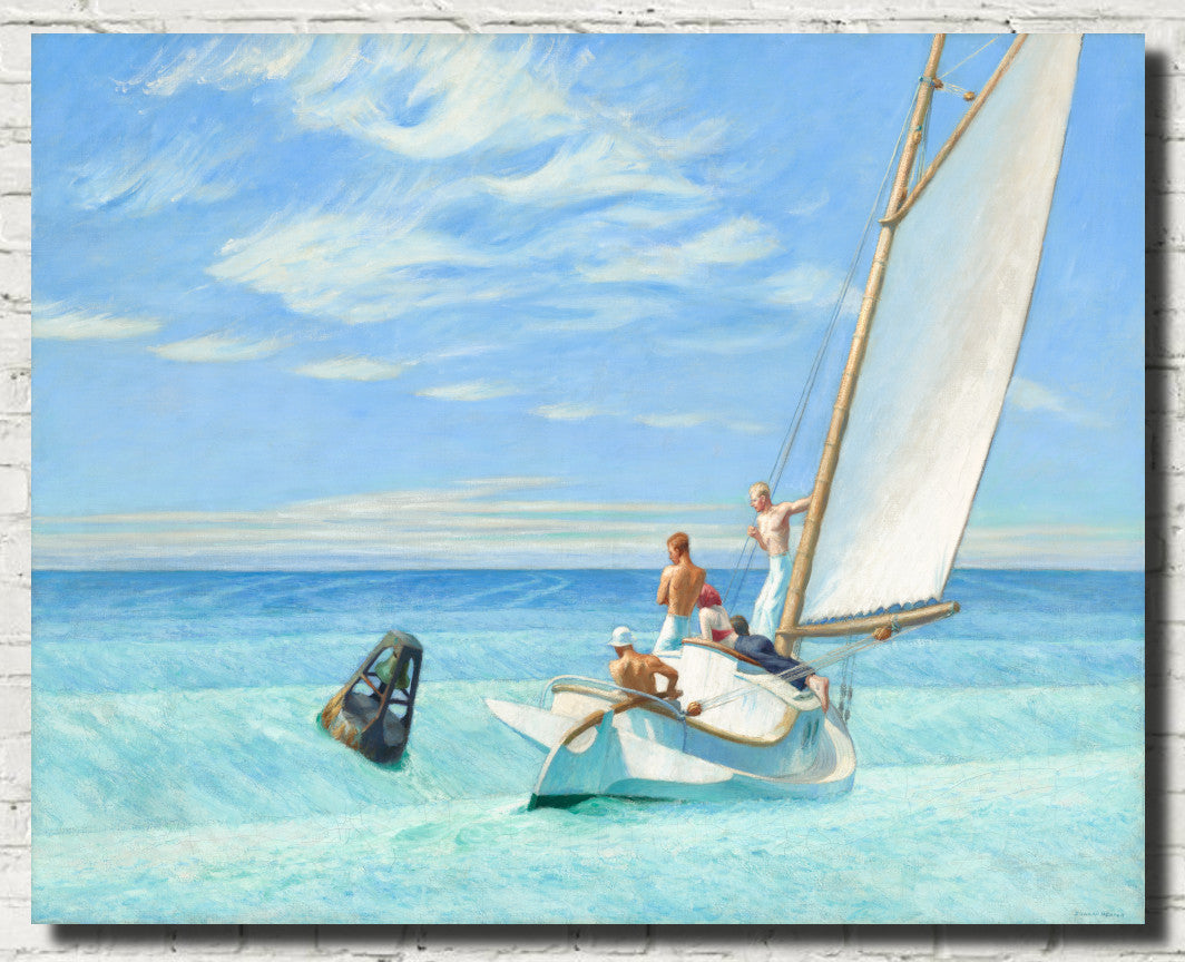 Edward Hopper Fine Art Print, Ground Swell