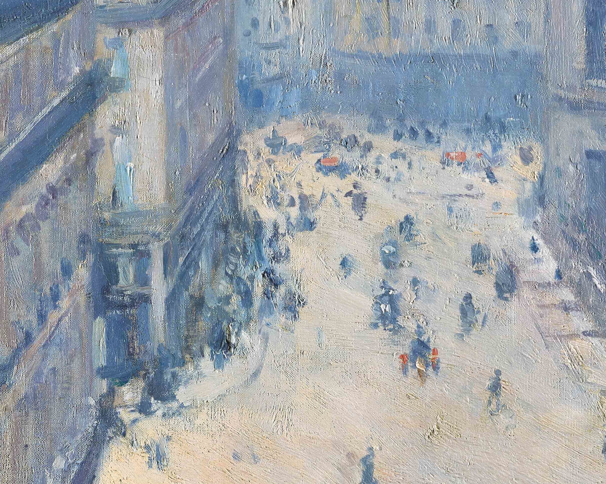 Gustave Caillebotte Fine Art Print : Halévy Street, View from the Sixth Floor