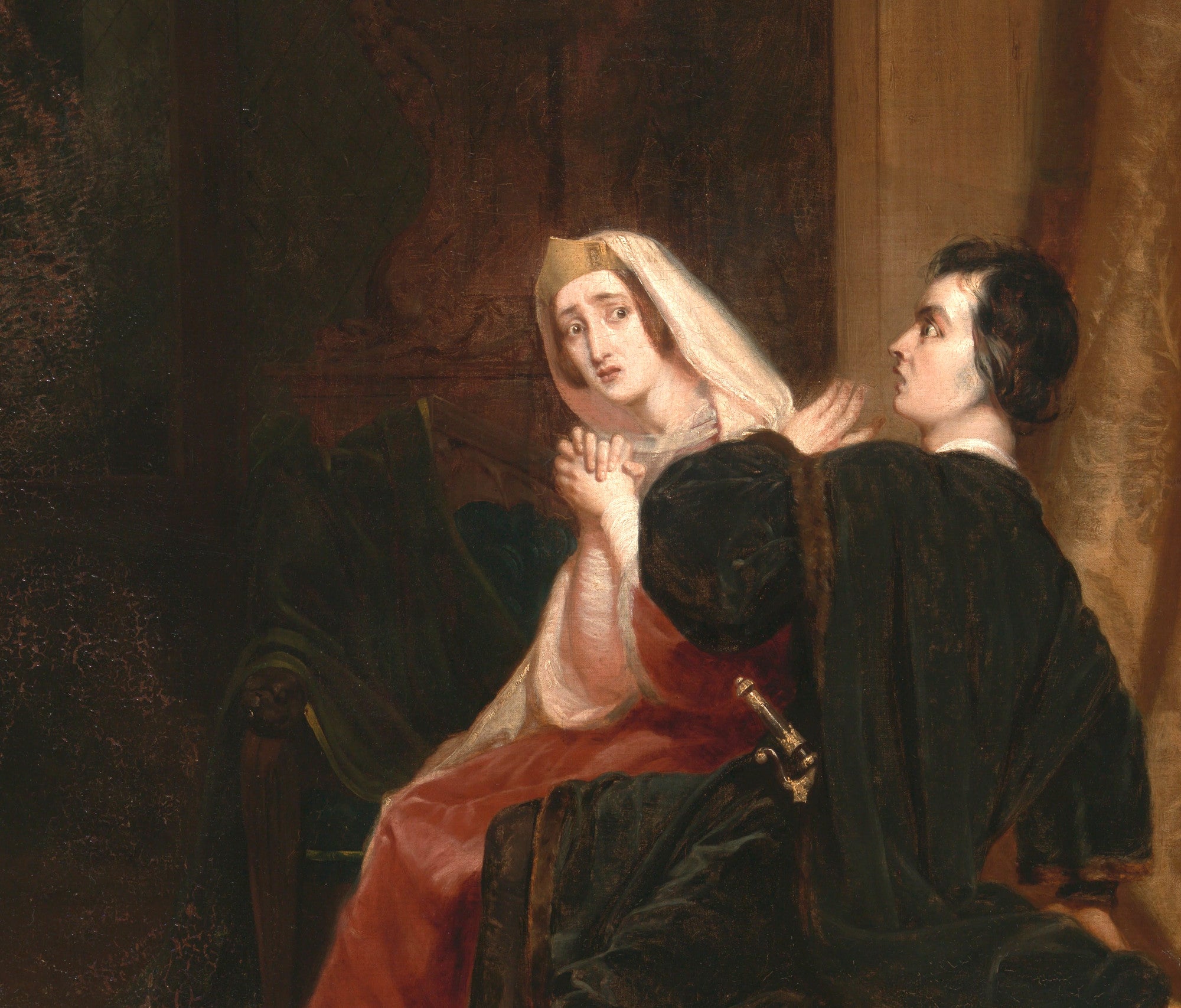Richard Dadd Fine Art Print, Hamlet and his Mother; The Closet Scene