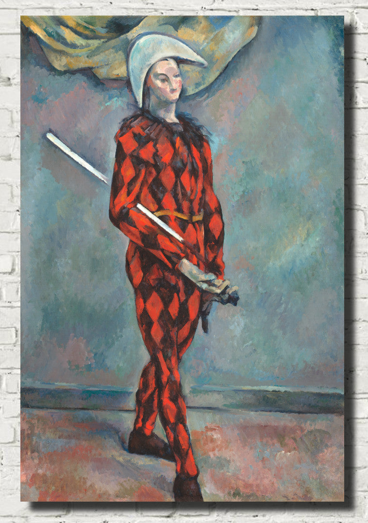 Paul Cézanne Post-Impressionist Fine Art Print, Harlequin