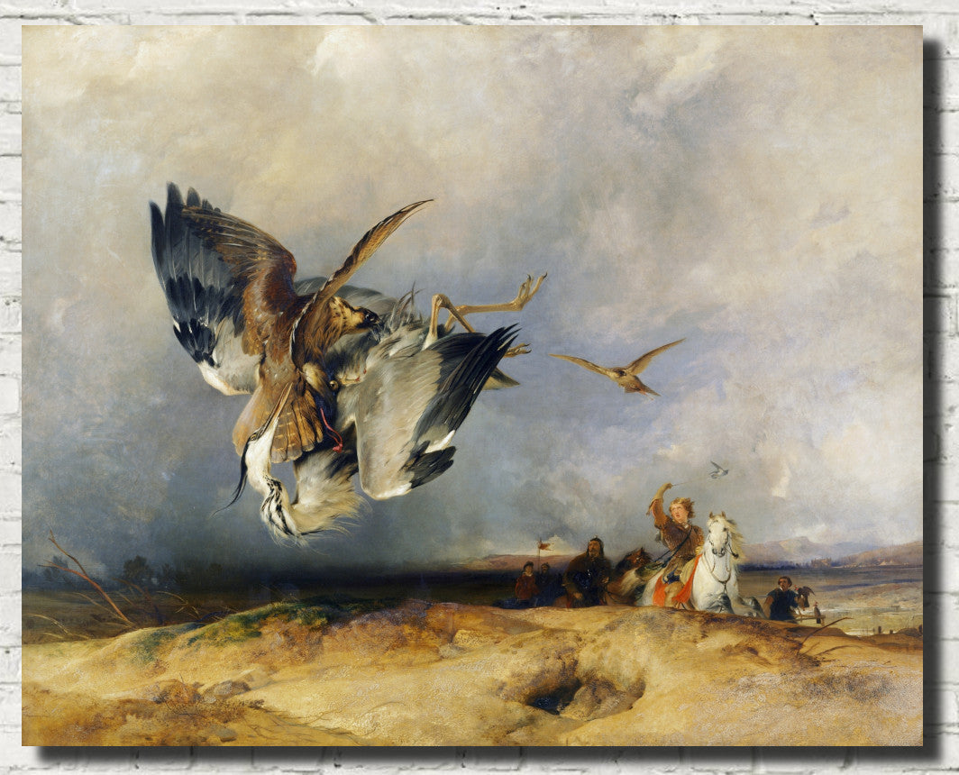 Hawking, Edwin Landseer Fine Art Print