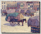 Hay Carts, Cumberland Market, Robert Polhill Bevan Fine Art Print