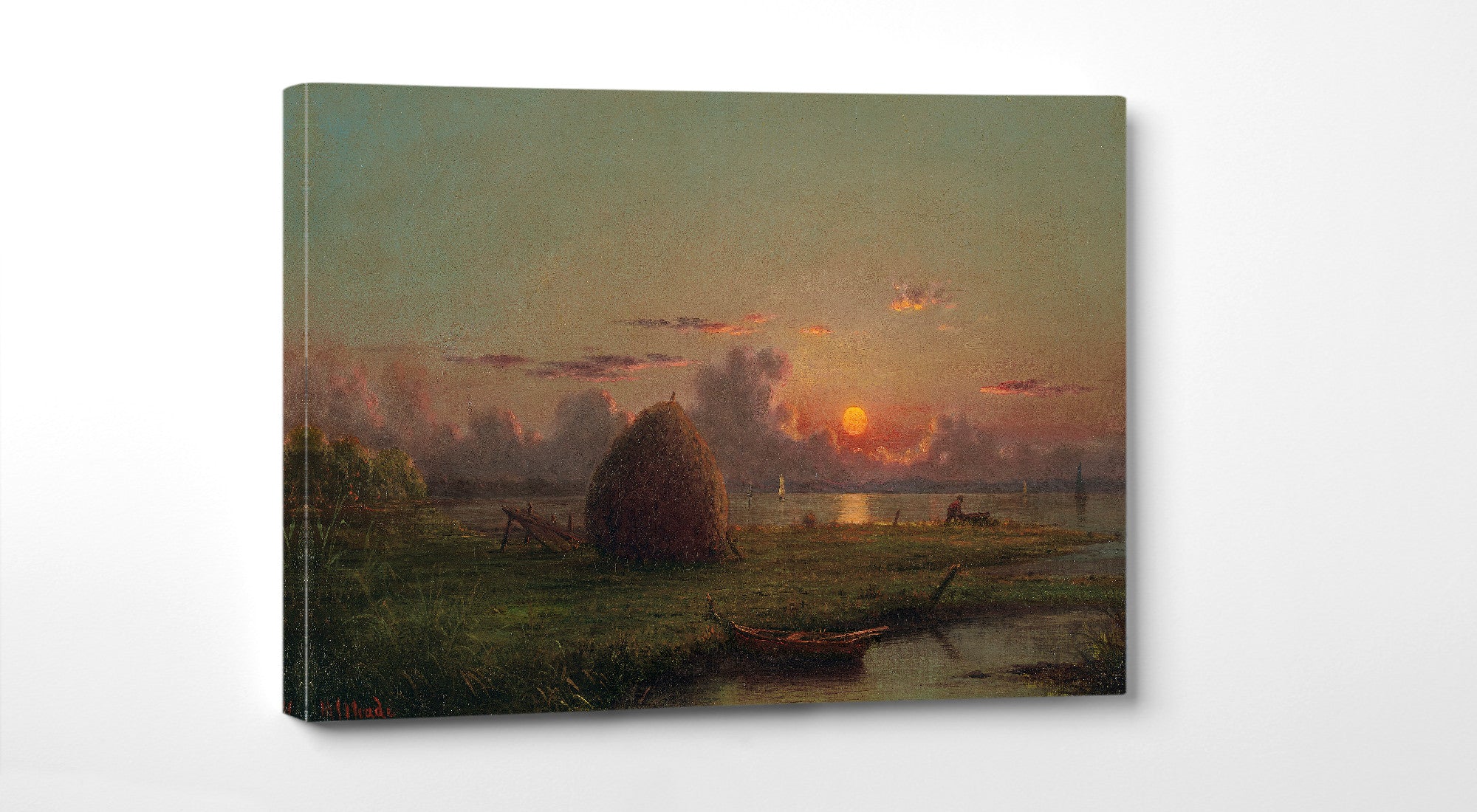 Haystack at Sunset, Martin Johnson Heade