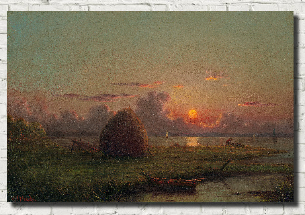 Haystack at Sunset, Martin Johnson Heade