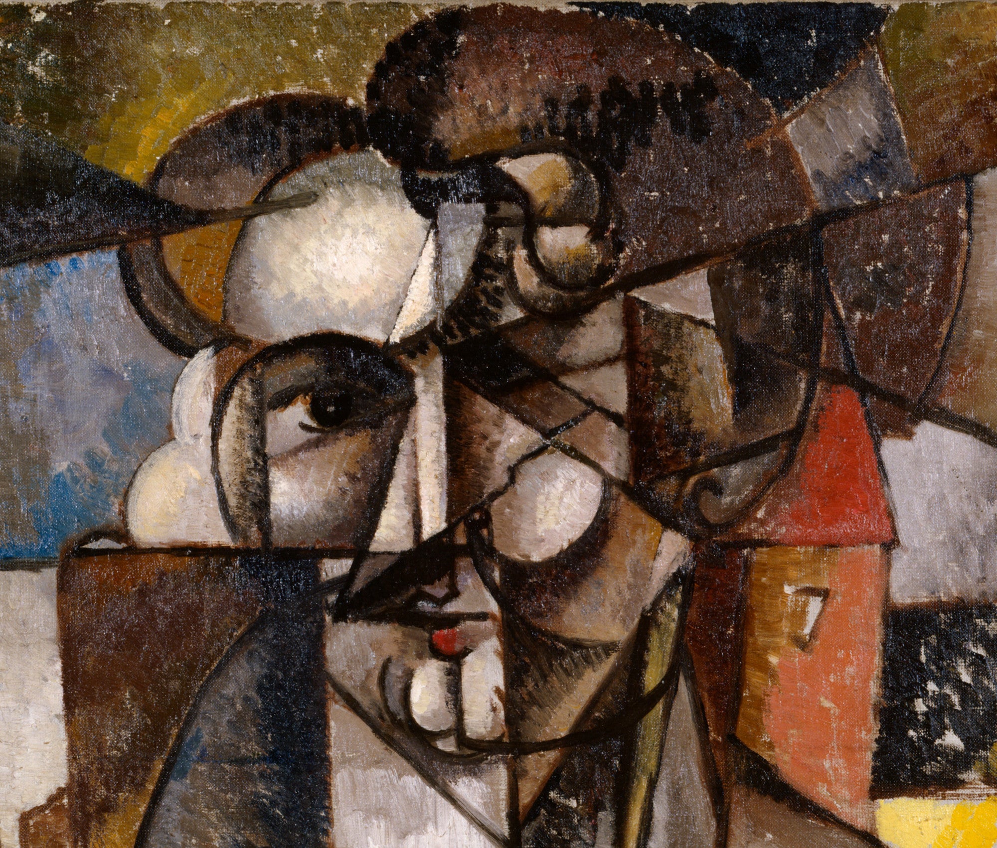 Albert Gleizes Abstract Art Print, Head in a Landscape
