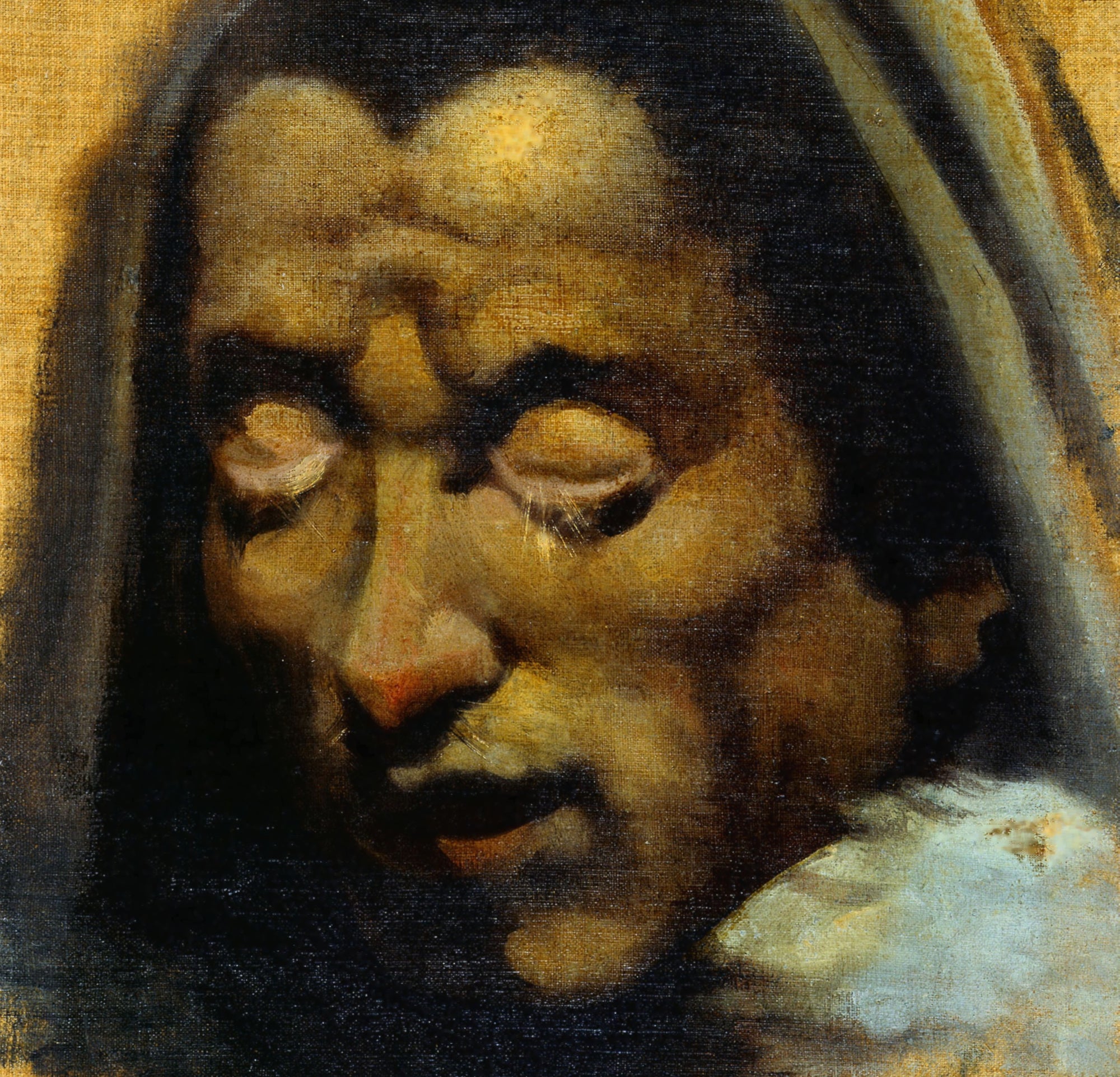 Henry Fuseli Fine Art Print, Head of a Damned Soul from Dante's Inferno