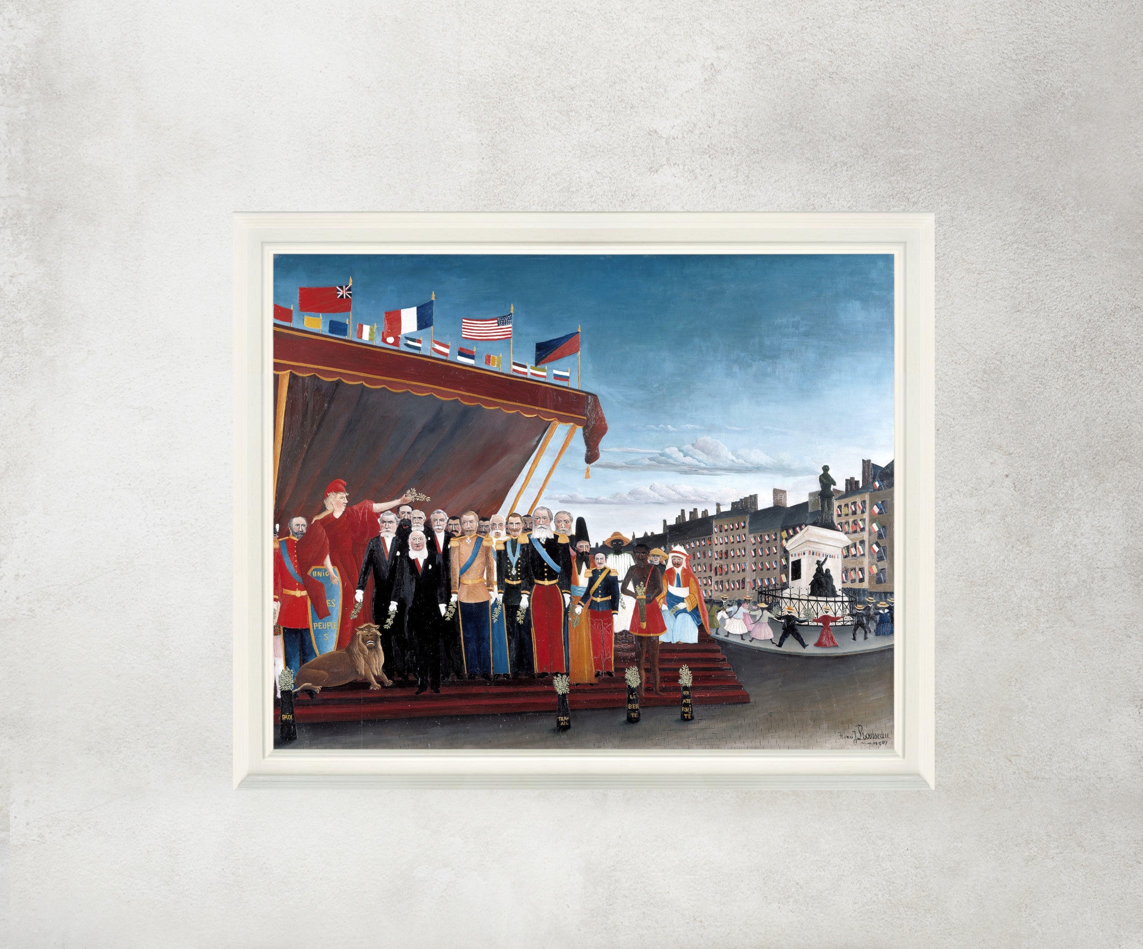 Henri Rousseau Framed Art Print, The Representatives of Foreign Powers Coming to Greet the Republic as a Sign of Peace