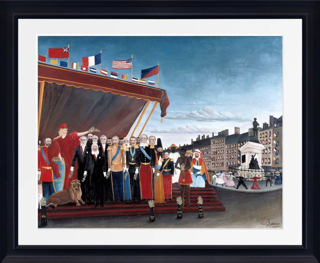 Henri Rousseau Framed Art Print, The Representatives of Foreign Powers Coming to Greet the Republic as a Sign of Peace