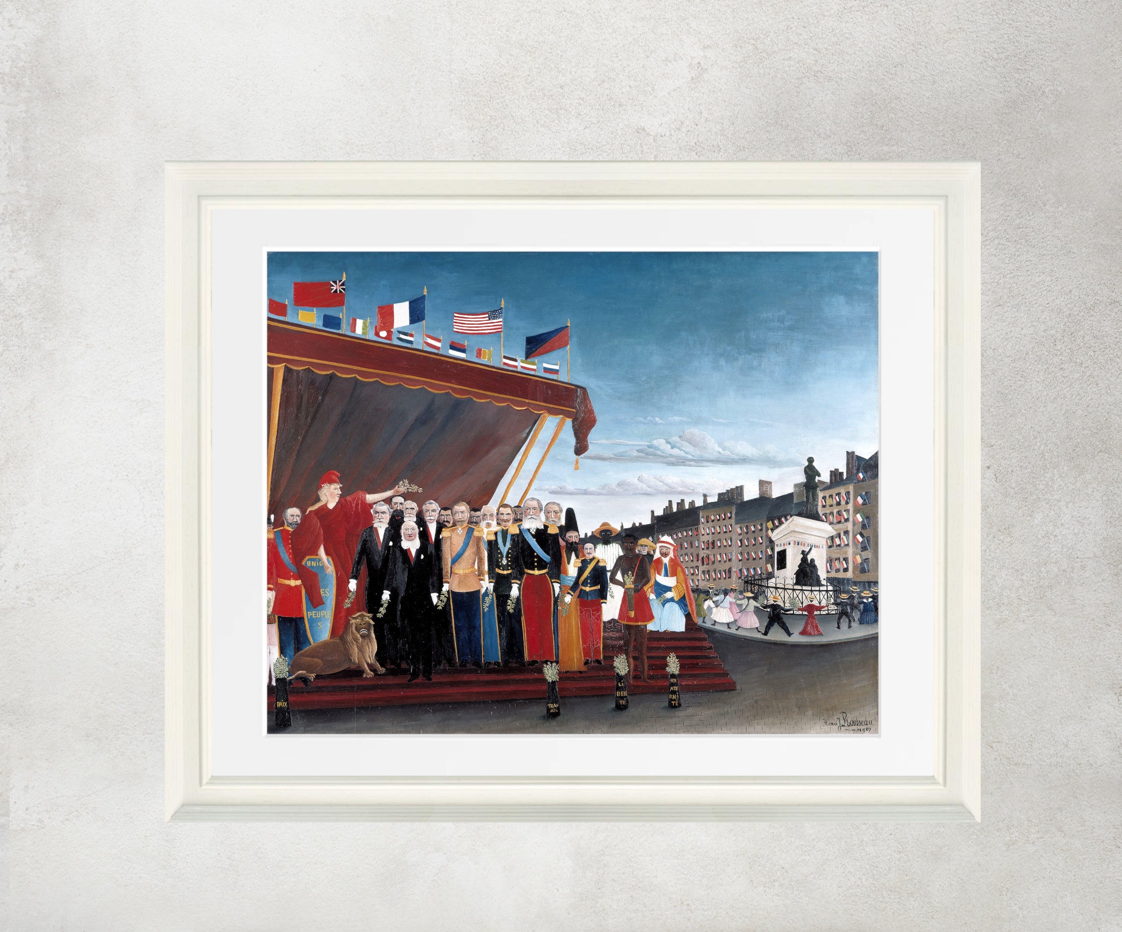 Henri Rousseau Framed Art Print, The Representatives of Foreign Powers Coming to Greet the Republic as a Sign of Peace